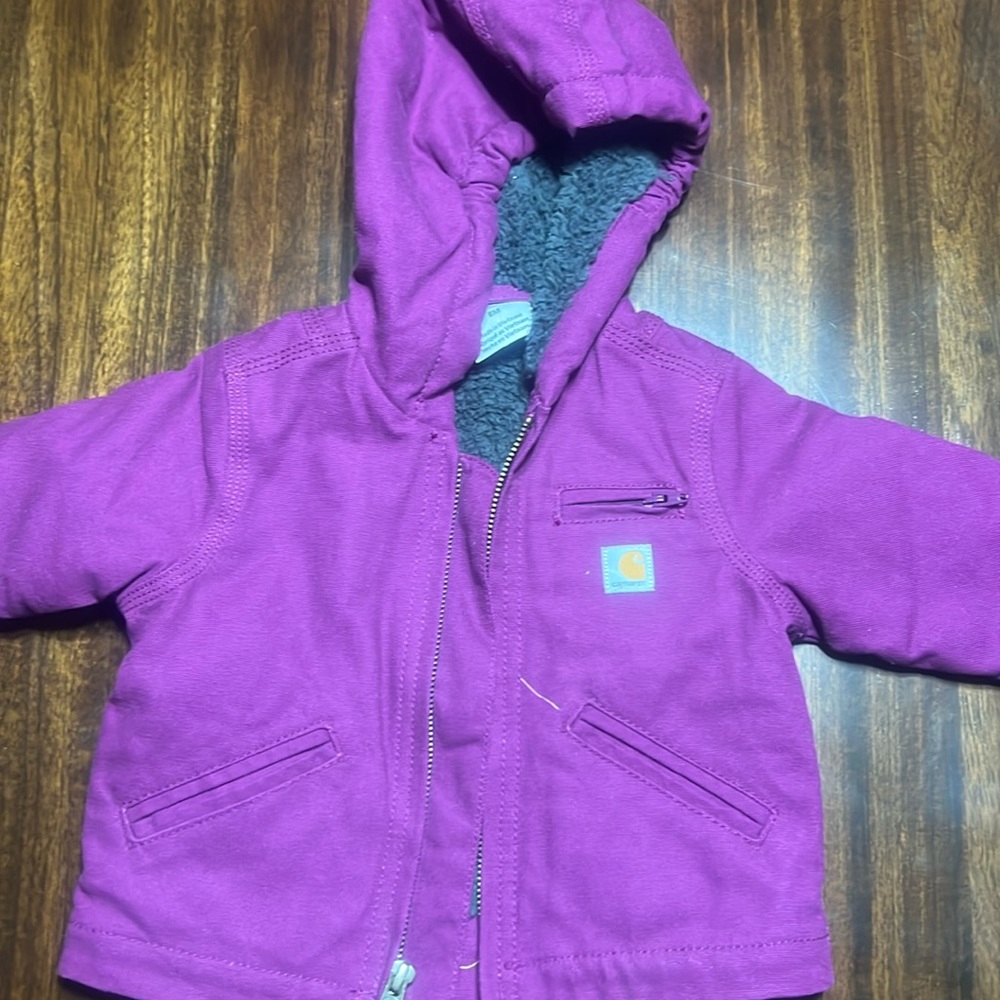 Carhartt girls. 6 month purple jacket